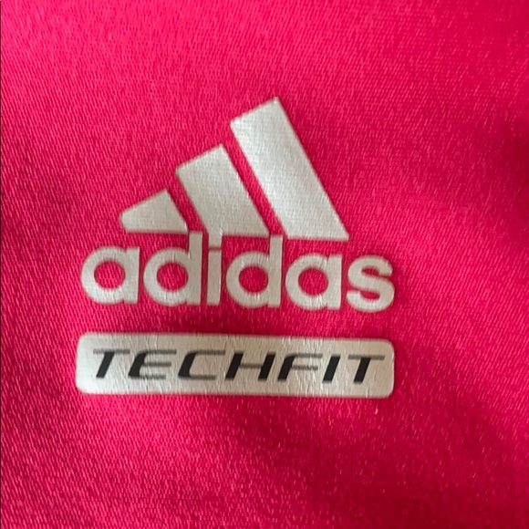 Adidas Techfit Deep Pink Racerback Sport Bra - Picture 4 of 9